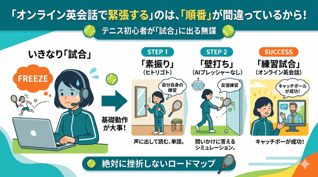 オンライン英会話で緊張する