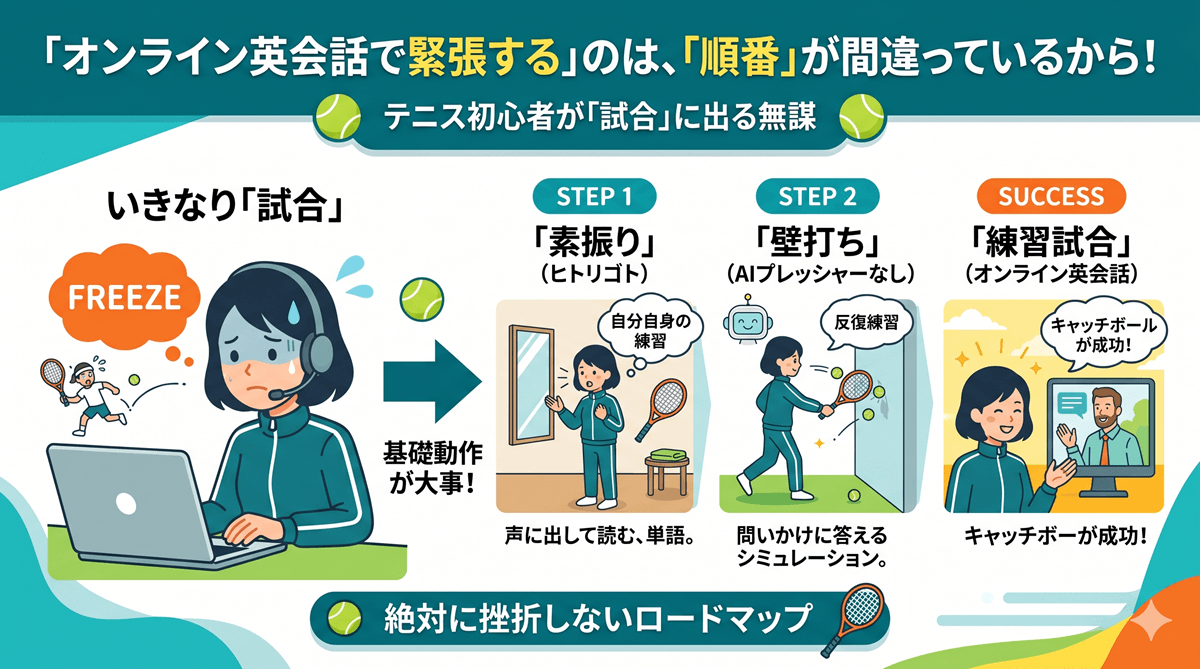 オンライン英会話で緊張する